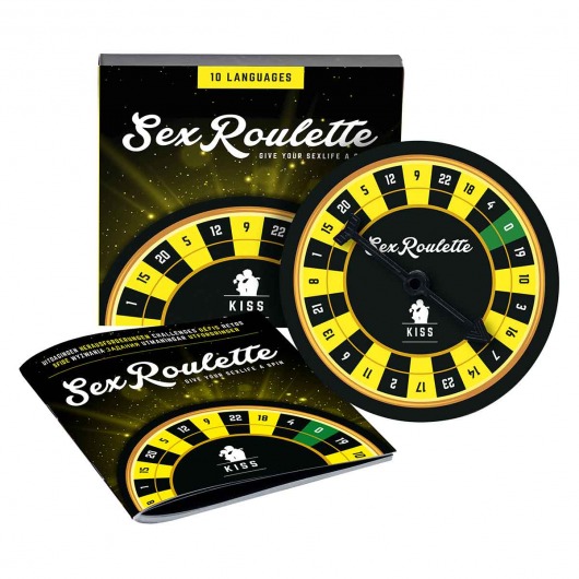 Настольная игра-рулетка Sex Roulette Kiss - Tease&Please - купить с доставкой в Новокуйбышевске