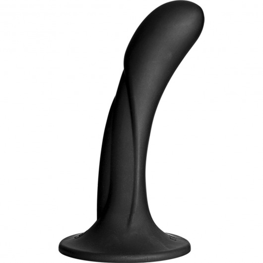 Черная изогнутая насадка Vac-U-Lock G-Spot - 16,5 см. - Doc Johnson - купить с доставкой в Новокуйбышевске