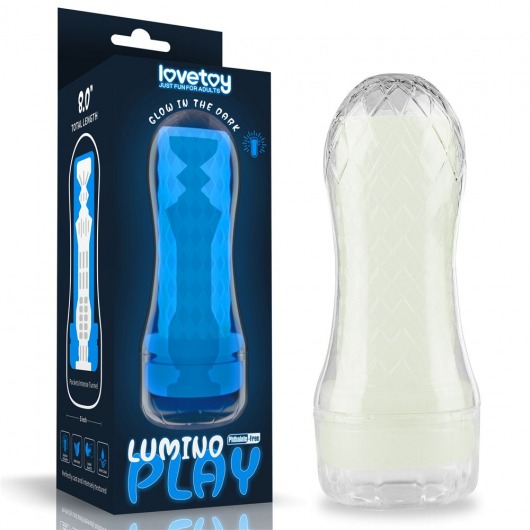 Светящийся в темноте мастурбатор Lumino Play Masturbator Pocketed - Lovetoy - в Новокуйбышевске купить с доставкой