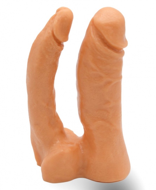 Двойной фаллоимитатор на трусиках с плугом - 15 см. - LOVETOY (А-Полимер) - купить с доставкой в Новокуйбышевске