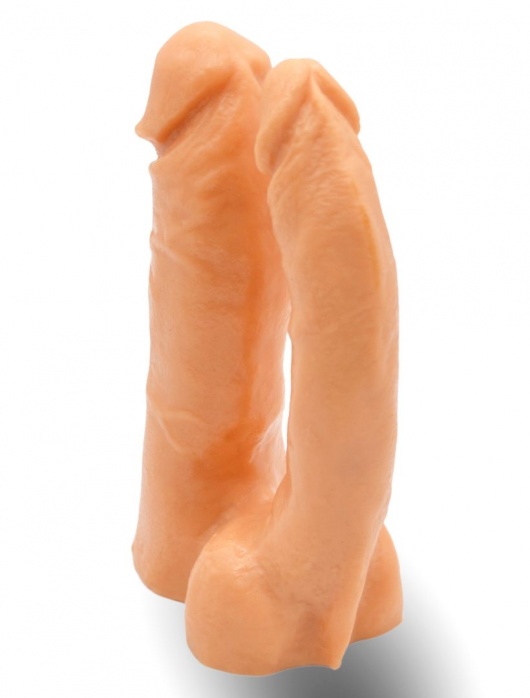 Двойной фаллоимитатор на трусиках с плугом - 15 см. - LOVETOY (А-Полимер) - купить с доставкой в Новокуйбышевске