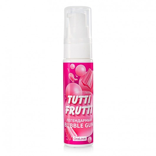 Интимный гель на водной основе Tutti-Frutti Bubble Gum - 30 гр. - Биоритм - купить с доставкой в Новокуйбышевске