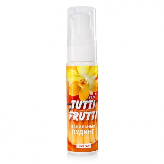 Интимный гель на водной основе Tutti-Frutti  Ванильный пудинг  - 30 гр. - Биоритм - купить с доставкой в Новокуйбышевске