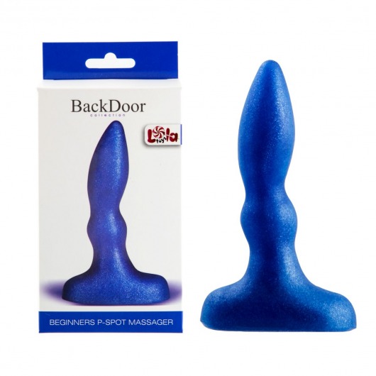 Синий анальный стимулятор Beginners p-spot massager - 11 см. - Lola Games - в Новокуйбышевске купить с доставкой