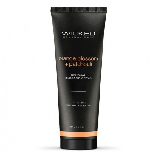 Массажный легкий крем WICKED Orange Blossom plus Patchouli - 120 мл. - Wicked - купить с доставкой в Новокуйбышевске