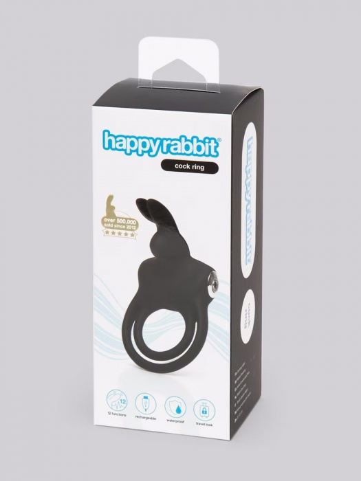 Черное эрекционное виброкольцо Happy Rabbit Cock Ring - Happy Rabbit - в Новокуйбышевске купить с доставкой