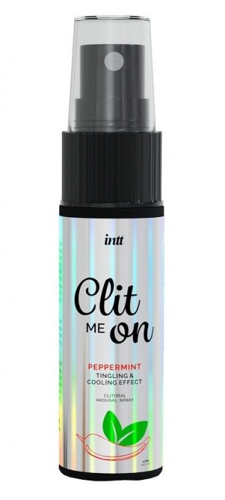 Клиторальный возбуждающий спрей Clit Me On Peppermint - 12 мл. - INTT - купить с доставкой в Новокуйбышевске