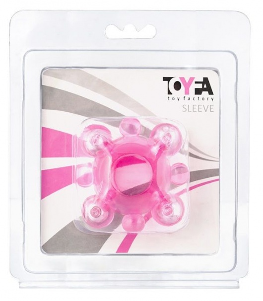 Эрекционное кольцо c бусинками - Toyfa Basic - в Новокуйбышевске купить с доставкой