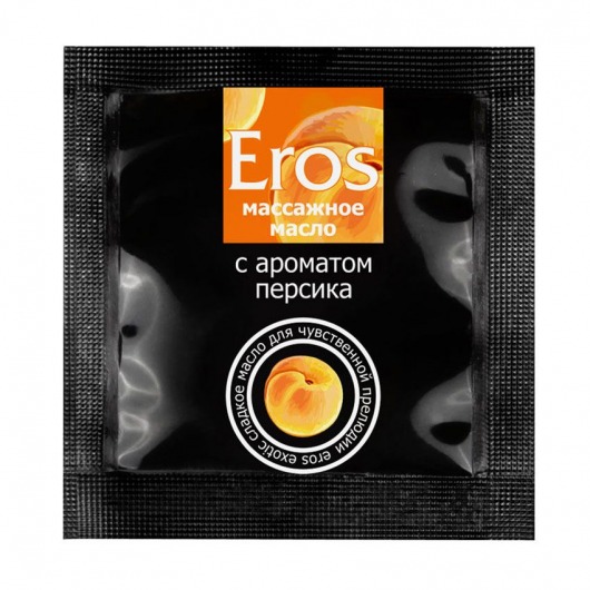 Саше массажного масла Eros exotic с ароматом персика - 4 гр. - Биоритм - купить с доставкой в Новокуйбышевске