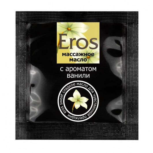 Саше массажного масла Eros sweet c ароматом ванили - 4 гр. - Биоритм - купить с доставкой в Новокуйбышевске
