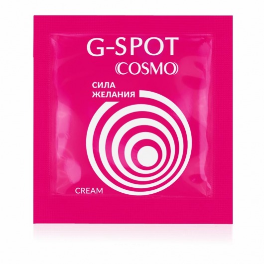 Стимулирующий интимный крем для женщин Cosmo G-spot - 2 гр. - Биоритм - купить с доставкой в Новокуйбышевске