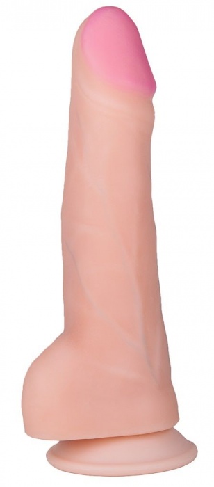 Фаллоимитатор на присоске ART-Style №17 с выраженным рельефом - 19 см. - Art-Style