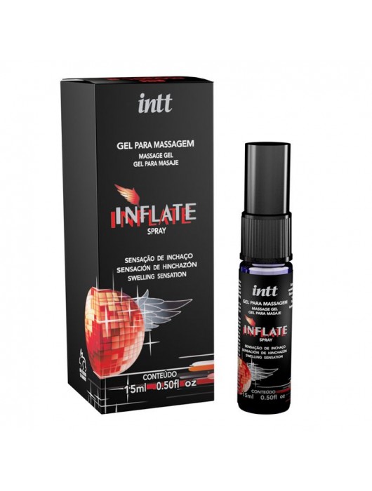 Мужской возбуждающий спрей Inflate - 15 мл. - INTT - купить с доставкой в Новокуйбышевске