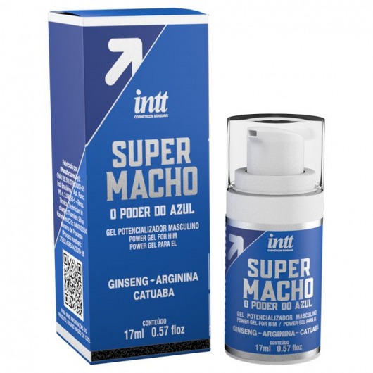 Мужской стимулирующий гель Super Macho - 17 мл. - INTT - купить с доставкой в Новокуйбышевске