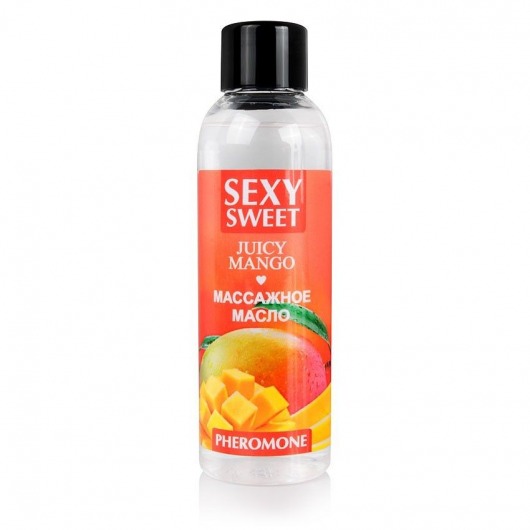 Массажное масло Sexy Sweet Juicy Mango с феромонами и ароматом манго - 75 мл. - Биоритм - купить с доставкой в Новокуйбышевске