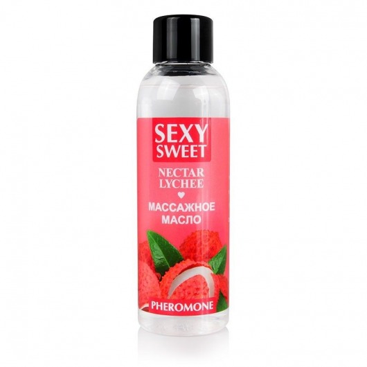Массажное масло Sexy Sweet Nectar Lychee с феромонами и ароматом личи - 75 мл. - Биоритм - купить с доставкой в Новокуйбышевске