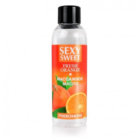 Массажное масло Sexy Sweet Fresh Orange с ароматом апельсина и феромонами - 75 мл. - Биоритм - купить с доставкой в Новокуйбышевске