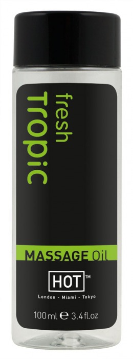 Массажное масло для тела Tropic Fresh - 100 мл. - HOT - купить с доставкой в Новокуйбышевске