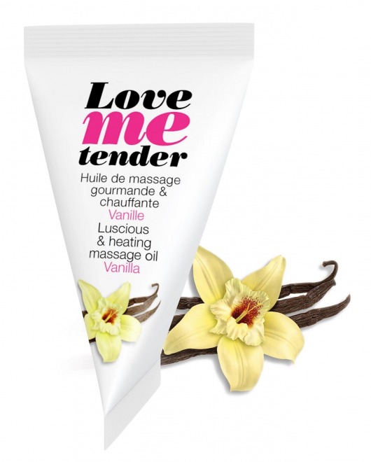 Съедобное согревающее массажное масло Love Me Tender Vanilla с ароматом ванили - 10 мл. - Love to Love - купить с доставкой в Новокуйбышевске