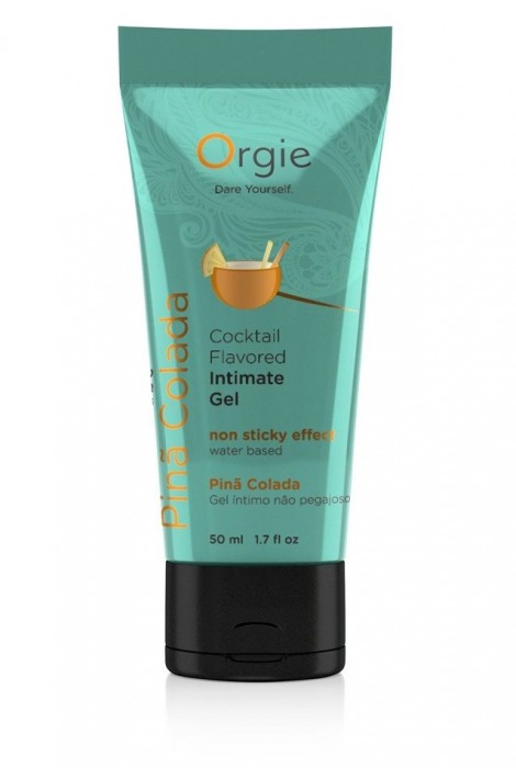 Съедобный интимный гель Orgie Lube Tube Cocktail Pina Colada - 50 мл. - ORGIE - купить с доставкой в Новокуйбышевске