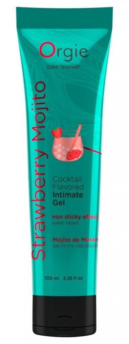 Съедобный интимный гель Orgie Lube Tube Cocktail Strawberry Mojito - 100 мл. - ORGIE - купить с доставкой в Новокуйбышевске