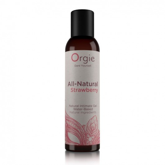 Интимный гель на водной основе All-Natural Strawberry с ароматом клубники - 150 мл. - ORGIE - купить с доставкой в Новокуйбышевске