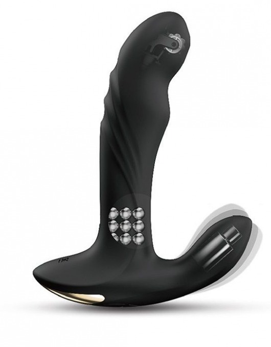Черный вибромассажер простаты Multi P-Joy с 3 моторами - Dorcel - в Новокуйбышевске купить с доставкой