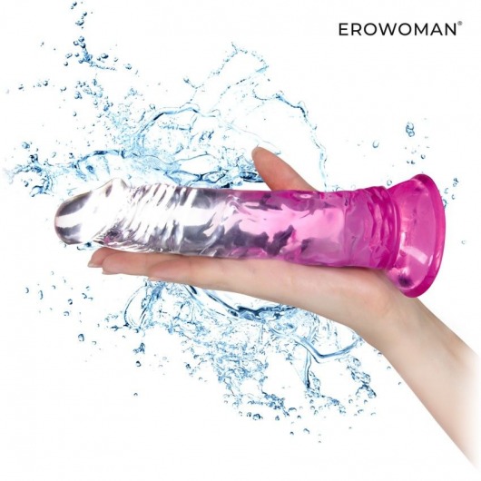 Розовый гибкий фаллоимитатор - 20,5 см. - Erowoman-Eroman