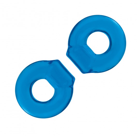 Комплект из двух колец для пениса 2-Pack Ultra-Stretch Stamina Endurance Ring - BlueLine - в Новокуйбышевске купить с доставкой