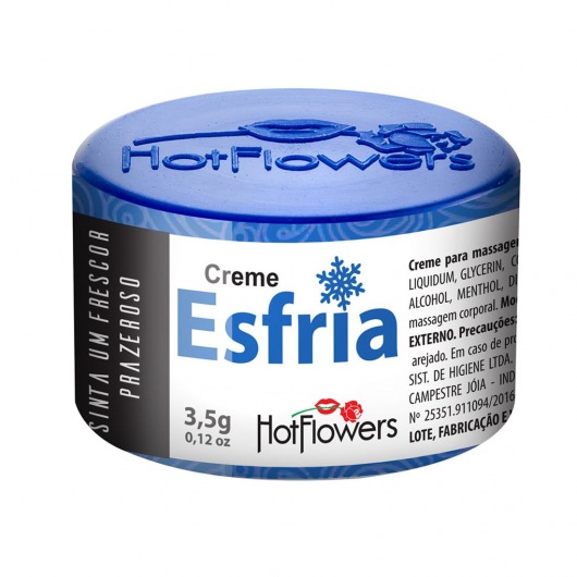 Возбуждающий крем Esfria с охлаждающим эффектом - 3,5 гр. - HotFlowers - купить с доставкой в Новокуйбышевске