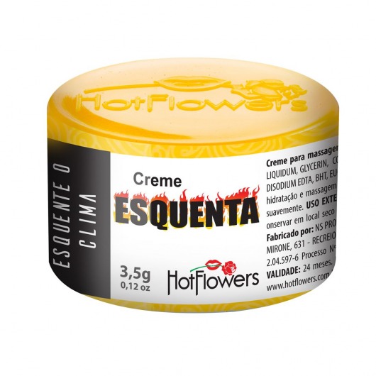 Возбуждающий крем Esquenta с разогревающим эффектом - 3,5 гр. - HotFlowers - купить с доставкой в Новокуйбышевске