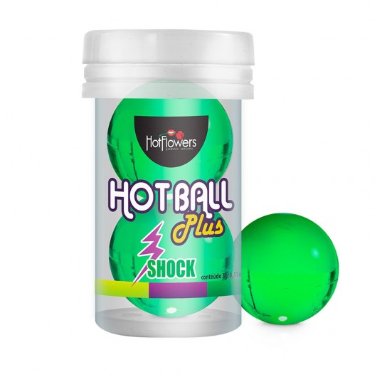Лубрикант на силиконовой основе Hot Ball Plus с покалывающим эффектом (2 шарика по 3 гр.) - HotFlowers - купить с доставкой в Новокуйбышевске