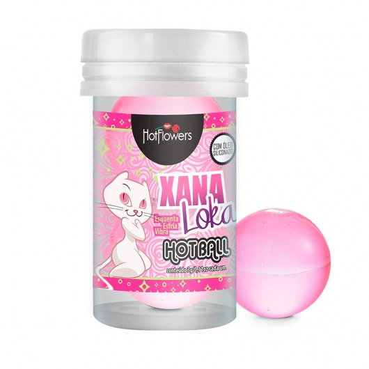 Лубрикант на силиконовой основе с эффектом вибрации Xana Loka Hot Ball (2 шарика по 3 гр.) - HotFlowers - купить с доставкой в Новокуйбышевске