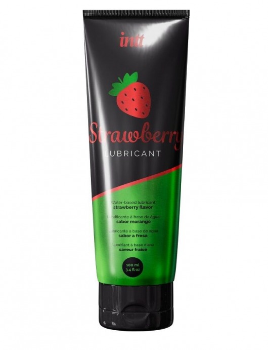 Смазка на водной основе с ароматом клубники Strawberry Lubricant - 100 мл. - INTT - купить с доставкой в Новокуйбышевске