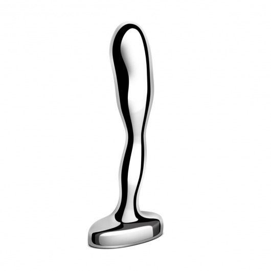 Стальной стимулятор простаты Stainless Steel Prostate Plug - 11,5 см. - b-Vibe - в Новокуйбышевске купить с доставкой
