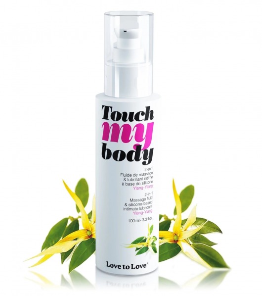 Силиконовый лубрикант 2-в-1 Touch My Body с ароматом иланг-иланга - 100 мл. - Love to Love - купить с доставкой в Новокуйбышевске