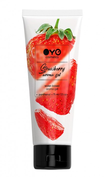 Лубрикант на водной основе OYO Aroma Gel Strawberry с ароматом клубники - 75 мл. - OYO - купить с доставкой в Новокуйбышевске