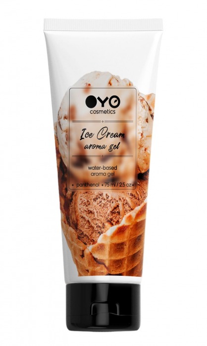 Лубрикант на водной основе OYO Aroma Gel Ice Cream с ароматом пломбира - 75 мл. - OYO - купить с доставкой в Новокуйбышевске