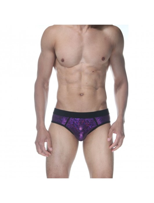 Сексуальные фиолетовые блестящие трусы-джоки - Don Moris купить с доставкой