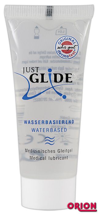 Вагинальная смазка на водной основе JUSTGLIDE - 20 мл. - Orion - купить с доставкой в Новокуйбышевске