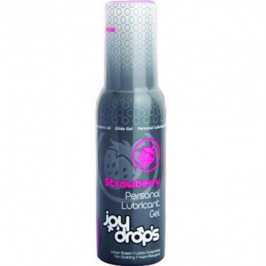 Смазка на водной основе со вкусом клубники JoyDrops Strawberry - 100 мл. - JoyDrops - купить с доставкой в Новокуйбышевске