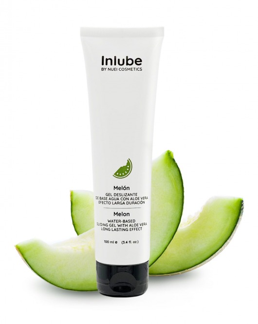 Лубрикант на водной основе Nuei Inlube с алоэ вера и ароматом дыни - 100 мл. - Nuei cosmetics - купить с доставкой в Новокуйбышевске