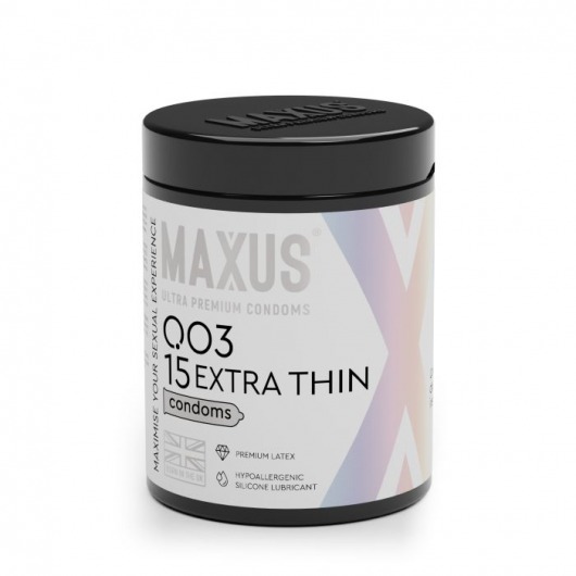 Экстремально тонкие презервативы MAXUS 003 Extra Thin - 15 шт. - Maxus - купить с доставкой в Новокуйбышевске