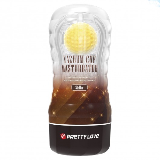 Прозрачный текстурированный мастурбатор Vacuum Cup Masturbator Stellar - Baile - в Новокуйбышевске купить с доставкой