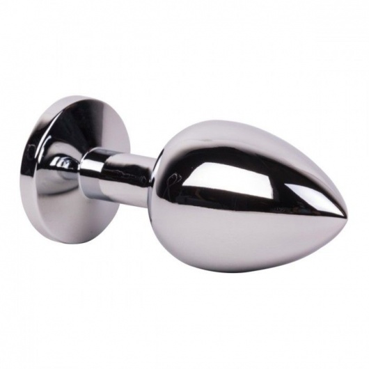 Большой стальной плаг с розовым кристаллом Pink Bubble Gum - 9,5 см. - Erotic Fantasy - купить с доставкой в Новокуйбышевске