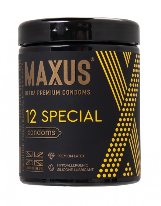 Презервативы с точками и рёбрами MAXUS Special - 12 шт. - Maxus - купить с доставкой в Новокуйбышевске