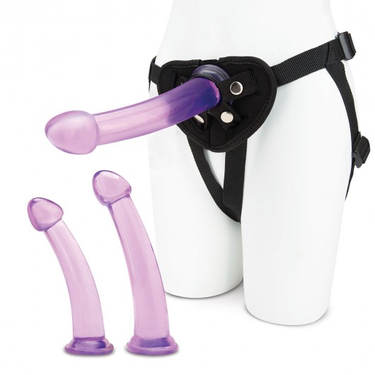 Тренировочный набор с тремя насадками Pegging Training Set - Lux Fetish - купить с доставкой в Новокуйбышевске