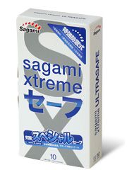 Презервативы Sagami Xtreme Ultrasafe с двойным количеством смазки - 10 шт. - Sagami - купить с доставкой в Новокуйбышевске