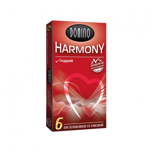 Гладкие презервативы Domino Harmony - 6 шт. - Domino - купить с доставкой в Новокуйбышевске