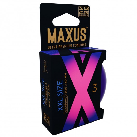 Презервативы Maxus XXL увеличенного размера - 3 шт. - Maxus - купить с доставкой в Новокуйбышевске
